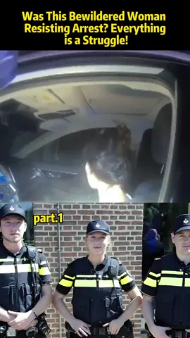 #p1#Was This Bewildered Woman Resisting Arrest? Everything is a Struggle!