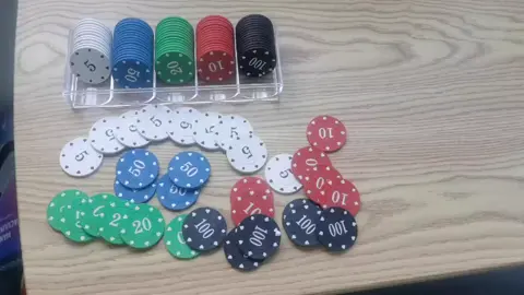 100pcs Poker Chip Set Portable Round Chips For Texas Holdem Poker Game Set Casino Gaming Token Coin#poker #chip #game #texas #Playingcards 