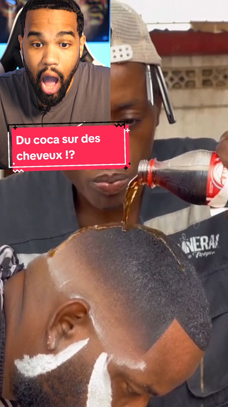 Du coca sur des cheveux !? #coiffeur #haircut #barber #barbershop 