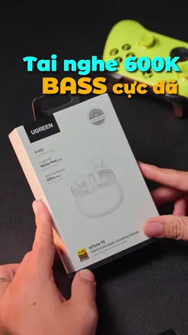 HiTune - Tai nghe không dây Ugreen T6, chống ồn chủ động, bluetooth 5.3 nghe nhạc cực đã#xuhuongtiktok #tainghebluetooth #ugreen #phukiendienthoai #tainghekhongday 
