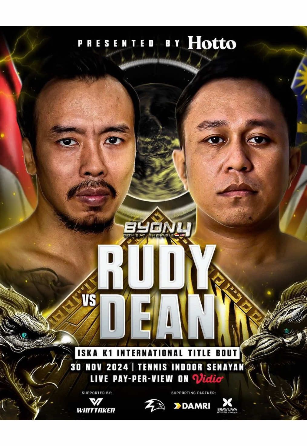 Main Event nya Byon 4 #rudygoldenboy #deanhamsah #byoncombat #byoncombatshowbiz #byoncombatshowbiz🥊🔥 @celloszxz🧑🏻‍🦲 @BYON COMBAT #boxing #xyzbca #masukberanda 