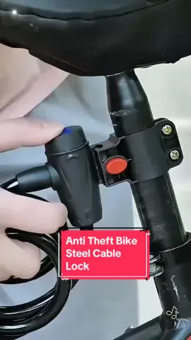Bike Lock#Anti Theft Bike Steel Cable Lock#Bike Accessories#fyp#tiktok#foryou