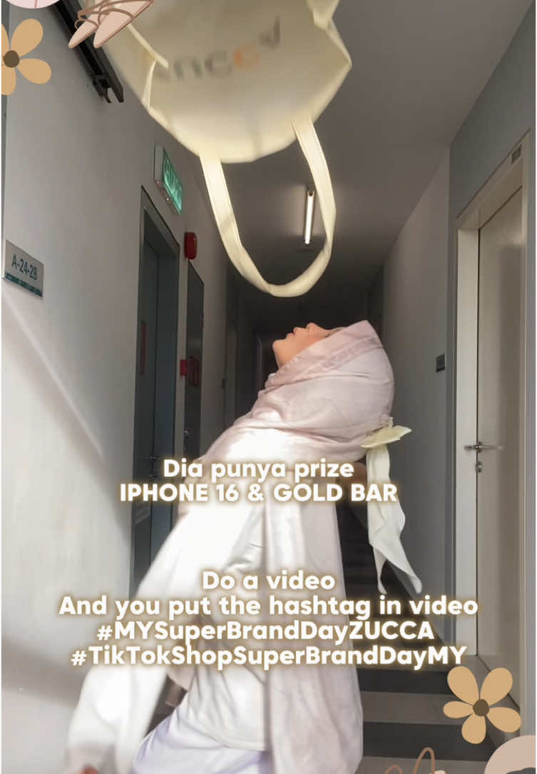 OMG can win iPhone 16 & Gold Bar?😍🔥 Join ZUCCA Hashtag Challenge 🌸  BUY NOW in ZUCCA LIVE and go create a creative video!✨ How to join? 👇🏻  * Must create and post a TikTok video showcasing the unique styling of ZUCCA's apparel - Must follow & tag @zucca.butik & @skjewellerymalaysia - Must include hashtags #MYSuperBrandDayZUCCA #tiktokshopsuperbranddaymy - Must wear ZUCCA’s apparel - ⁠Must tag 3 friends