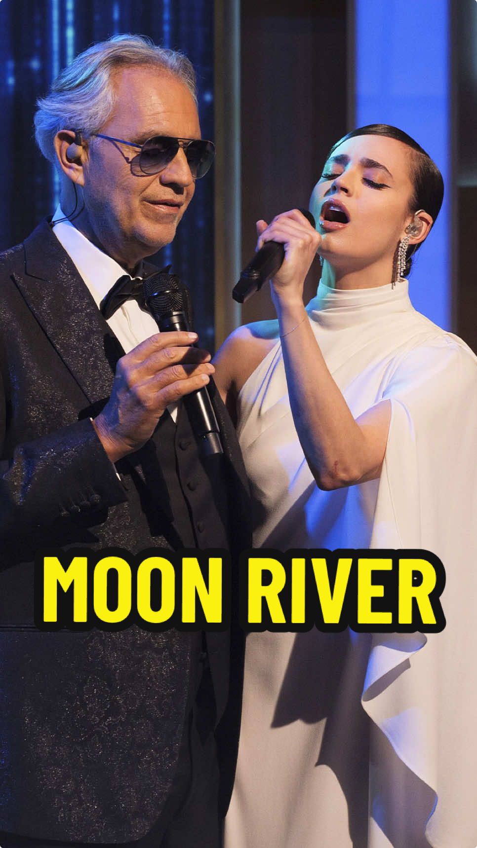 Andrea and Sofia Carson singing the classic ‘Moon River’ live at @This Morning Show