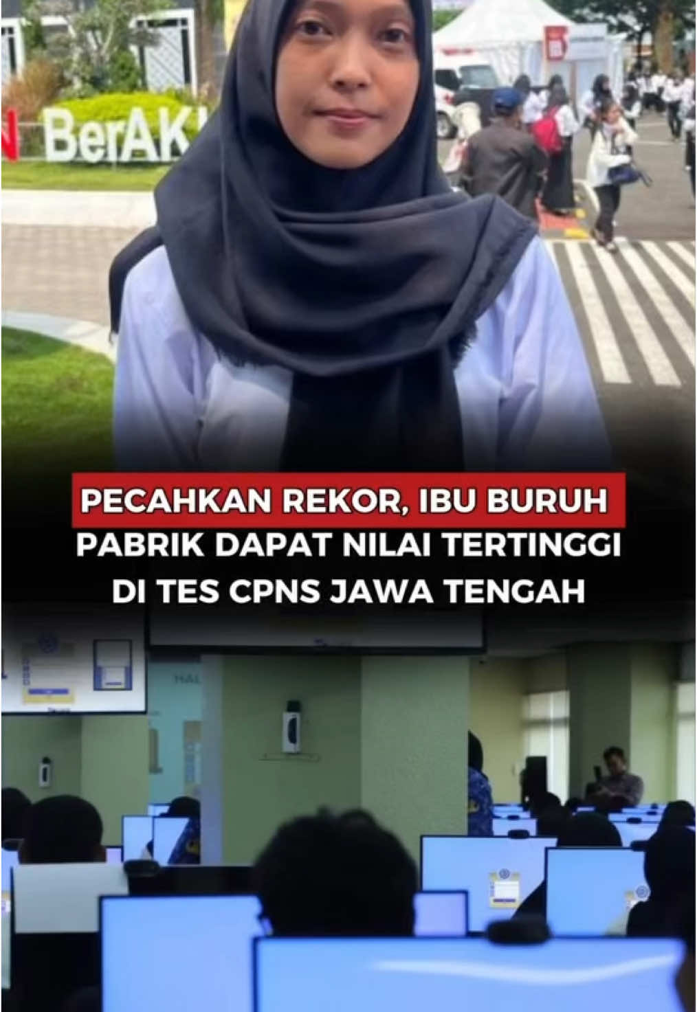 Pecahkan Rekor, Ibu Buruh Pabrik Dapat Nilai Tertinggi di Tes CPNS Jawa Tengah😱 #beritaterbaru #beritaviral 