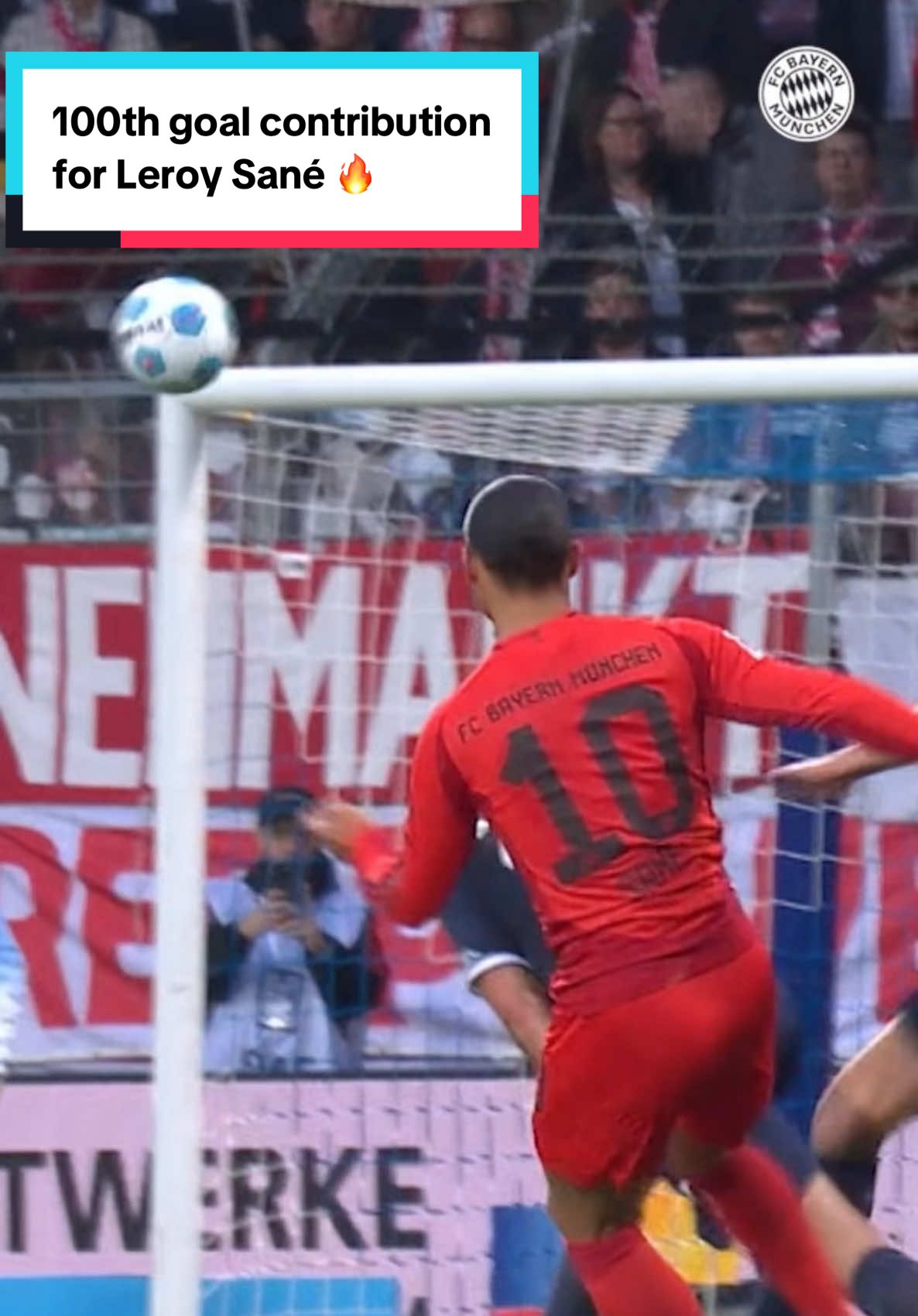 𝟱𝟬 𝗴𝗼𝗮𝗹𝘀 ⚽️ 𝟱𝟬 𝗮𝘀𝘀𝗶𝘀𝘁𝘀 🅰️  Leroy Sané made his 100th goal contribution for #FCBayern – what a milestone! 🔥 #MiaSanMia 