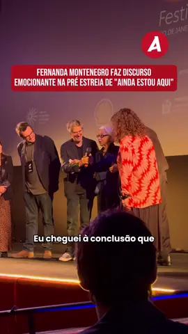 O discurso emocionante de #FernandaMontenegro! #AdoroCinema #Filmes #FernandaTorres
