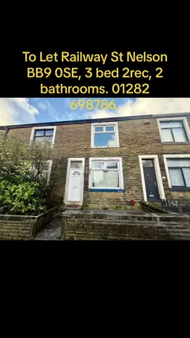To Let, Railway Street Nelson BB9 0SE, £799 pcm • 3 Bedrooms • 2 reception rooms • 2 Bathrooms • Utility room • Separate Kitchen  • Fully refurbished, new carpets • Double glazed • Central heating • Work and landlord references required • £799 deposit plus £799 rent in advance Tel:  01282 698786 www.ultimatepropertysolutions.co.uk CLICK TO SEE ZOOPLA LINK: https://www.zoopla.co.uk/to-rent/details/68664935/?pro_preview=1