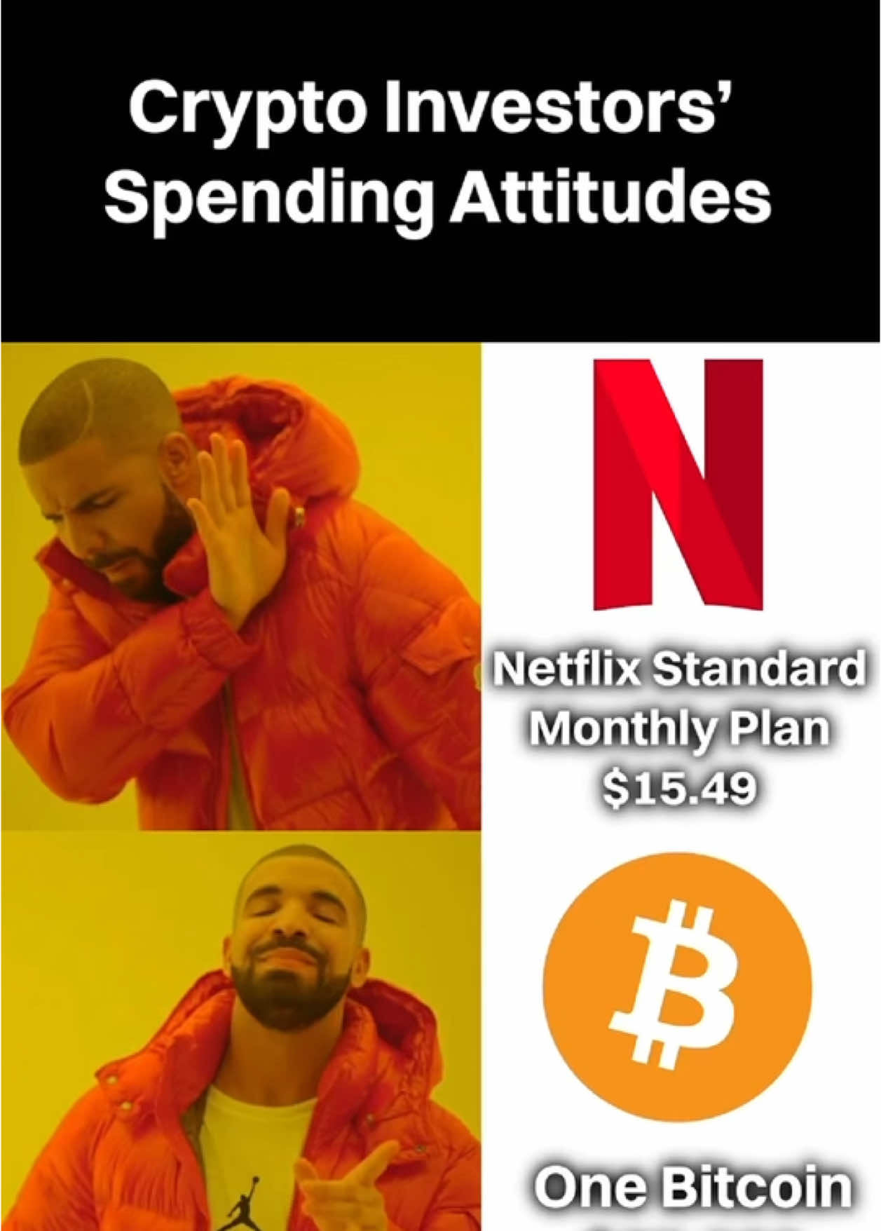 Would you rather buy Netflix’s standard plan for $15.49 or a #Bitcoin for $65,000? #Bitget #crypto 