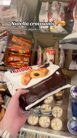 Widzieliście, próbowaliście? 🤔  Jak dla mnie mocne 8/10 ☺️ Wpadajcie na ig foodnewspolska 👈 #dc #dlaciebie #nowość #nutella #nutellacroissants #rogaliki #pyszności #czekolada #nettopolska #pyszne 