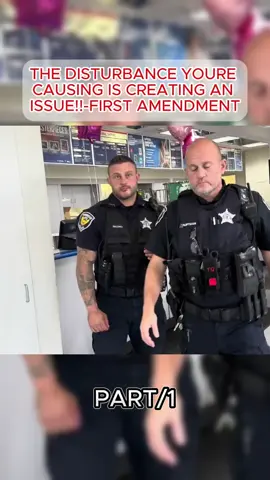THE DISTURBANCE YOURE CAUSING IS CREATING AN ISSUE!!-FIRST AMENDMENT