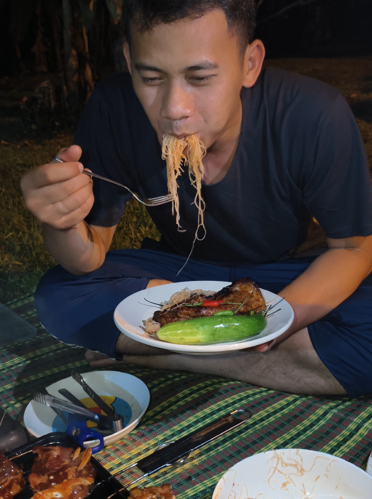 bihun goreng & kambing perap..HB2U ♥️#kambingperap #bihungoreng #alhamdulillah 