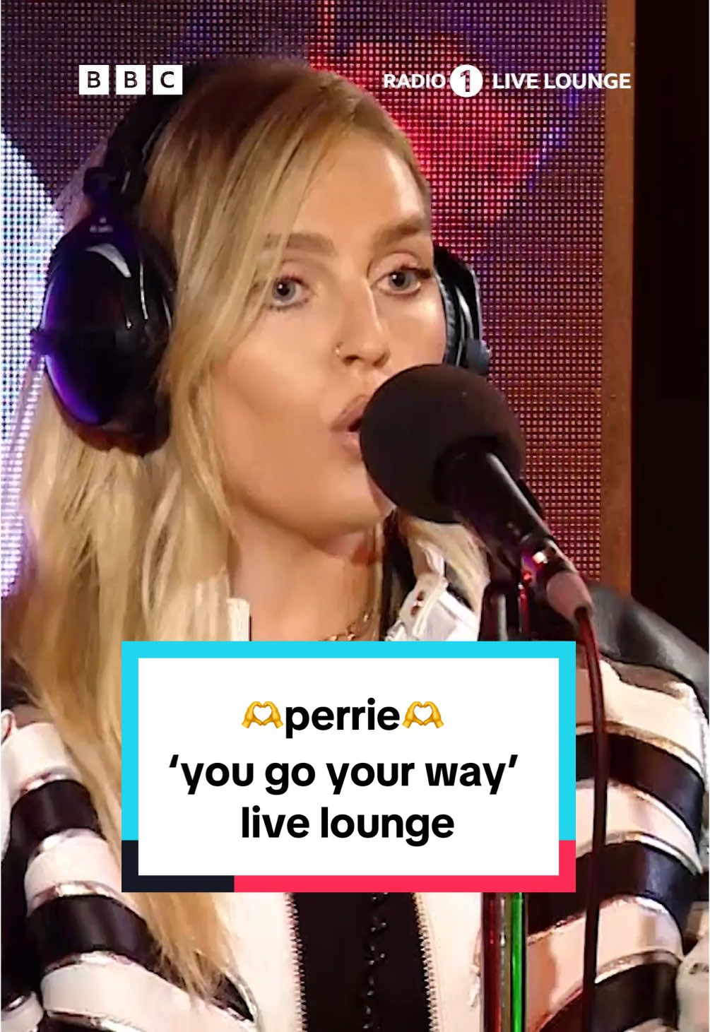 @Perrie. performs ‘You Go Your Way’ in the #livelounge💫  listen on @BBC Sounds | watch on bbc iplayer  #perrie #radio1