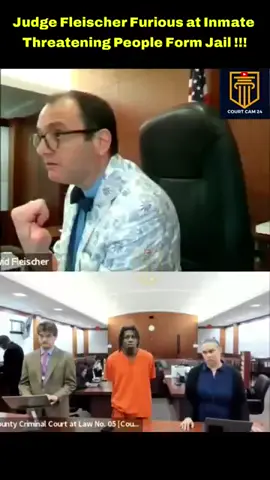 Judge Fleischer at inmat Threatening People Form Jail #court #shorts #judge #davidfincher
