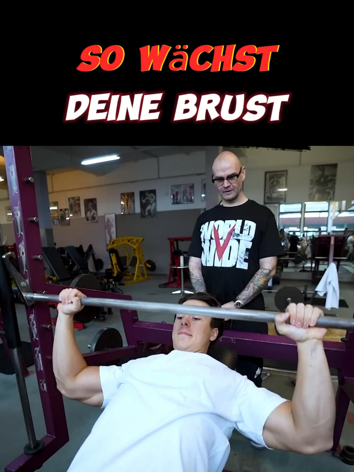 So wächst deine Brust! #Brusttraining #bodybuilding #muskelaufbau #GymLife #stefankienzl