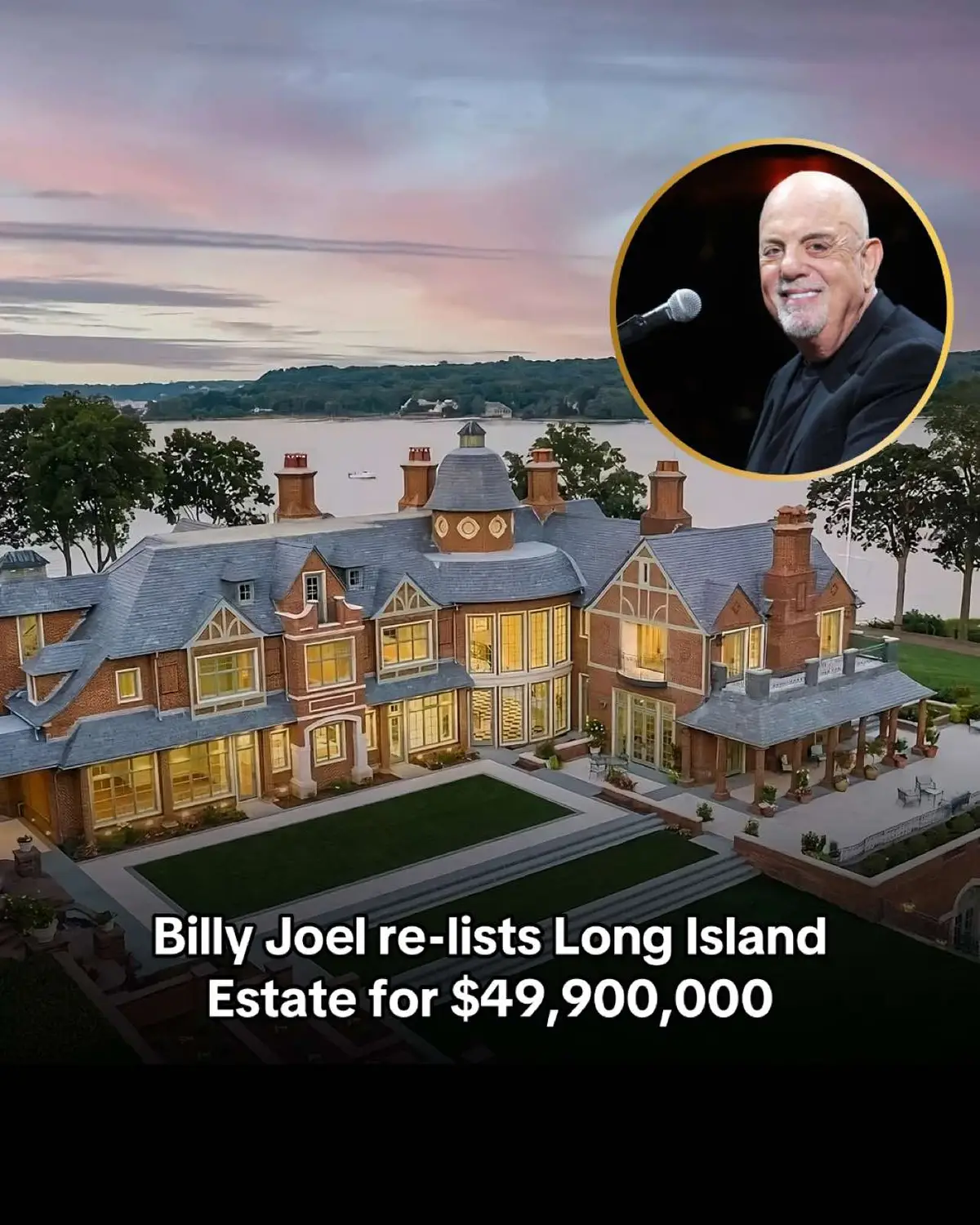 Located on Centre Island, the property offers over 2,000 feet of private beach along the affluent Gold Coast.⁠ ⁠ The 20,000-square-foot main house features expansive living spaces with 180-degree views of the Long Island Sound. ⁠ ⁠ Highlights include 30-foot cathedral ceilings, marble and hardwood floors, a spa, ballroom, wine cellar, and bowling alley, making the home a standout in the area.⁠ ⁠ The estate’s meticulously landscaped grounds boast rolling lawns, two swimming pools, a gazebo, and a covered outdoor dining area perfect for entertaining. ⁠ ⁠ The property also has three additional homes: a five-bedroom gatehouse, a three-bedroom beach house, and a guest house.⁠ ⁠ MiddleSea offers breathtaking views of Oyster Bay and Cold Spring Harbor and comes with its own private beach, dock, boat ramp, and helipad for easy access. ⁠ ⁠ Despite selling, Joel remains committed to Long Island, keeping another residence in the area.⁠ ⁠ What do you think?⁠ ⁠ 📍Centre Island, New York⁠ 5 Beds · 8 Full Baths · 3 Half Baths · 20,000 Sq. Ft. · 14.60 acres⁠ Listed at $49,900,000 by Lisa Lavelle and Nancy Cuite⁠ ⁠ #luxurylistings #billyjoel #celebrityhomes #longisland #waterfronthome