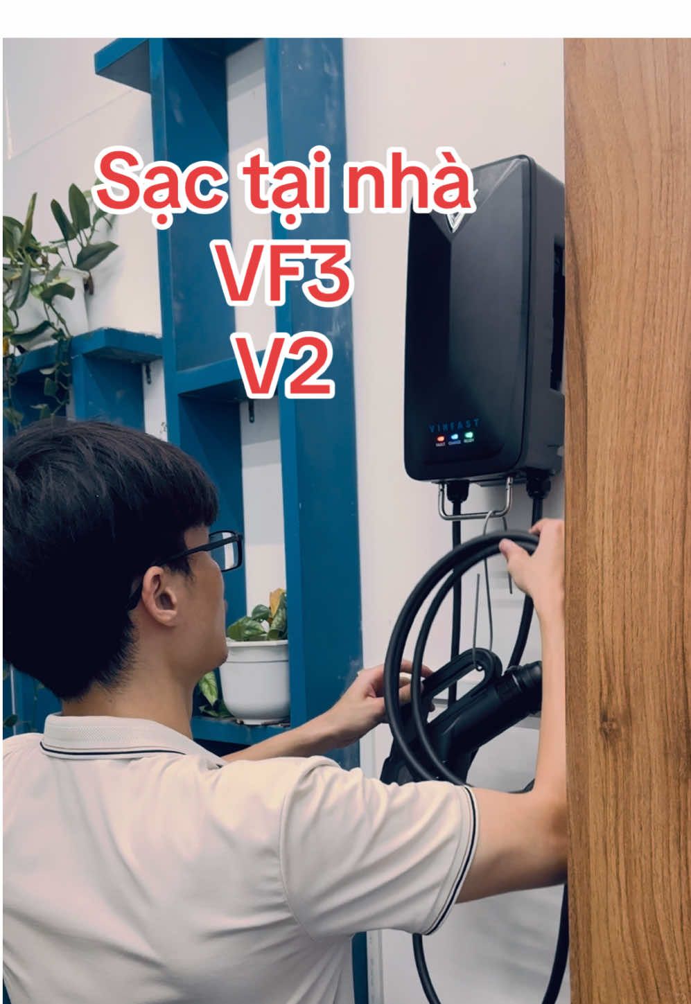 Sạc VF3 tại nhà bản mới #vf3 #vinfast #sacdidongvf3