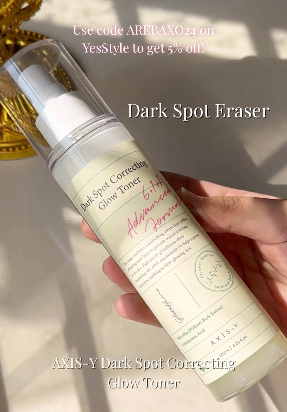 I love the @AXIS-Y Dark Spot Toner because it truly stands out from ordinary toners. Its unique dual-layer formula delivers essential moisture and potent brightening ingredients deep into my skin. I appreciate how it's packaged as a facial mist, making it easy and soothing to apply, even on my sensitive skin. With 98% pure Glutathione, 5% Niacinamide, and a water-soluble Vitamin C derivative, I’ve noticed a significant reduction in dark spots and an overall brighter complexion. It’s gentle yet effective, giving me the glowing skin I’ve always wanted without any irritation. This toner has become an essential part of my skincare routine. . . . . . . . . korean pr, pr packages, seoul korea, korean brands, toner pads, pr unboxing, unboxing video, dream pr, korean skincare, korean beauty, pr Unboxing, unboxing, aesthetic, skincare junkie, viral, beauty products, must haves, cleanse, serums, hydration, glowing, glow up, kbeauty, skincare collection, skincare essentials . . . . . #pr #prunboxing #prpackage #koreanbrands #retinol #prbox #koreanbeauty #panthenol #glassskin #skincareproducts #koreanskincare #kbeautyhacks #beauty #beautyskincare #aesthetic #skincareaddict #oilyskin #glowyskin #dewyskin #glow #viral #ugc #discoverunder1 Ok #skincarecommunity #ugccommunity #viralskincare #SelfCare #reels