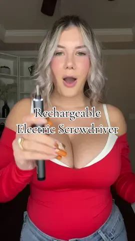 This is literally so cool! I was so excited to get this in the mail because I am always losing my screwdriver, but I don’t see myself losing this! This would be a really great Christmas gift! • • #electricscrewdriver #cooltools #homegadgets #fanttik #tiktokshopblackfriday #tiktokshopcybermonday 
