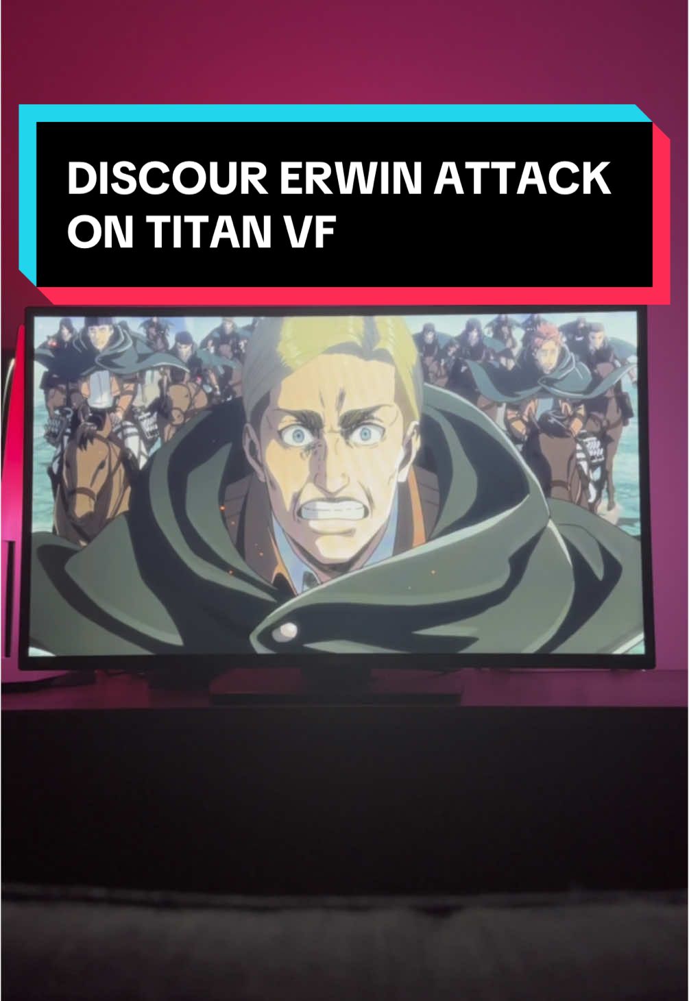 Le plus grand discours de de Erwin dans l’attaque des titans en vf #AttackOnTitan #discours #erwin #vf #mangeek74  