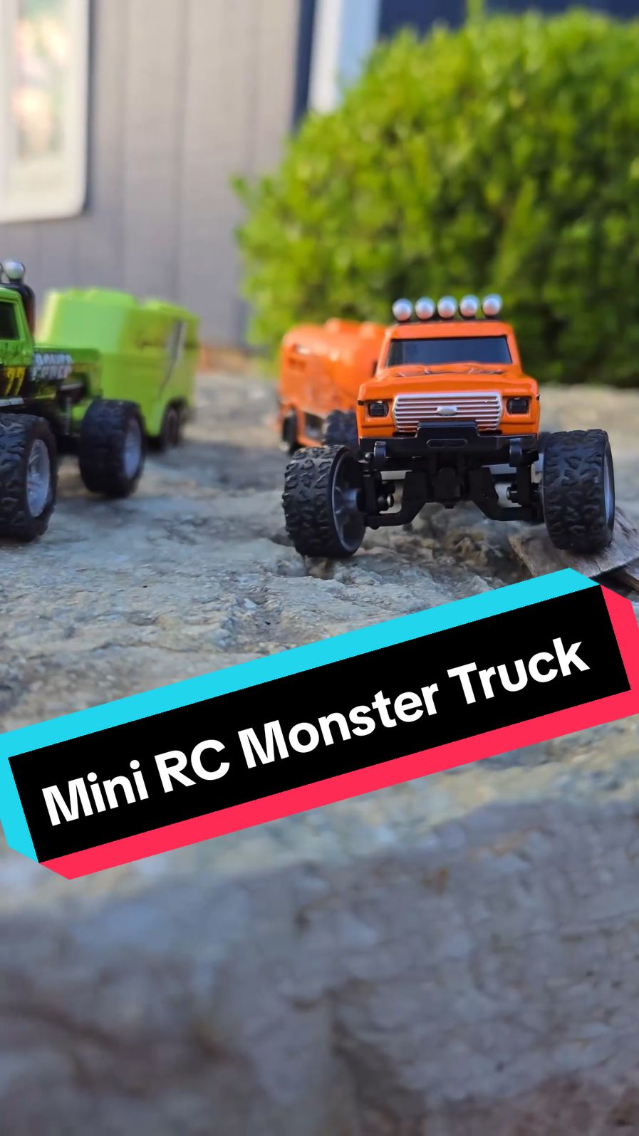 Mini RC Monster Truck USBC Rechargeable Underflow With Trailer #parenting #dad #dadjokes #mechanic #bluecollar #men #happywife #toys #rc #diecast #4x4offroad #monstertruck 