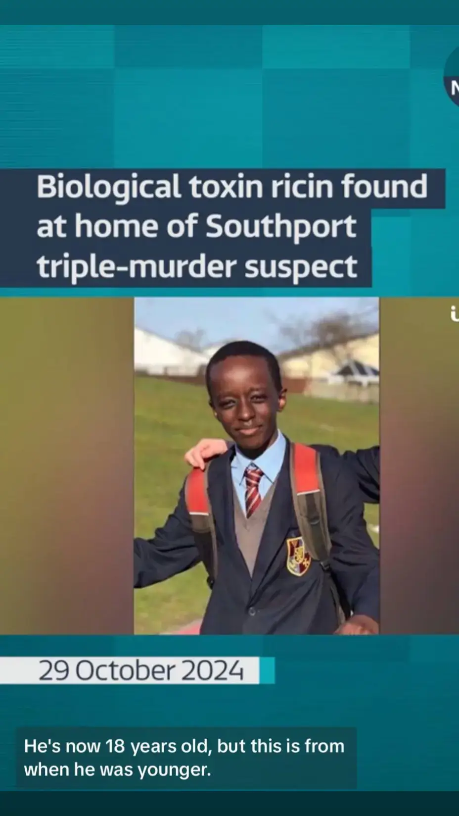 The biological toxin ricin and a terrorism manual were both found in the home of a teenager accused of murdering three girls and attempting to kill 10 others in Southport #itvnews