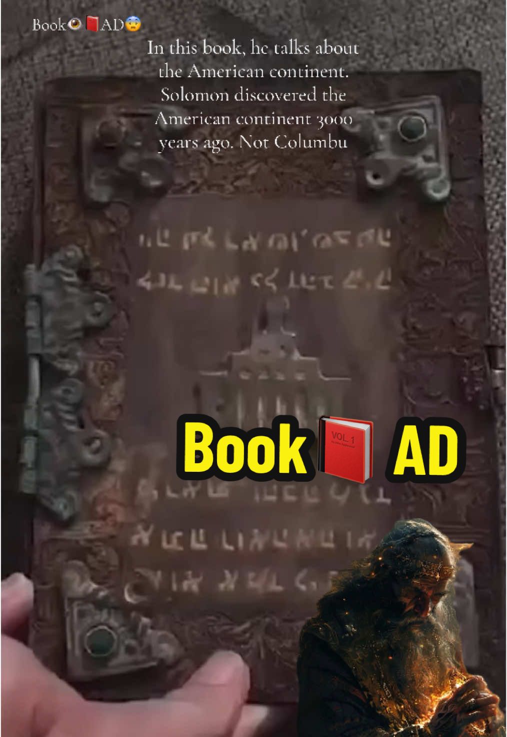 In this book, he talks about the American continent. Suleyman discovered the American continent. not  Colunbus #solomon #book #florida #oldbooks 