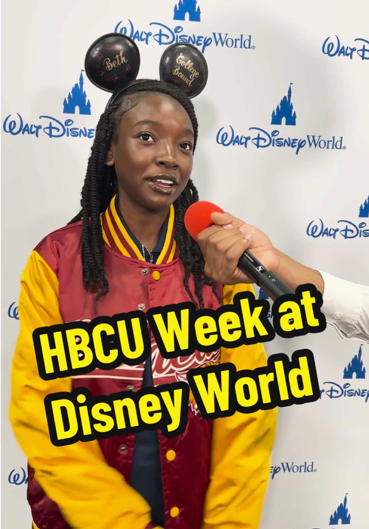 Got accepted ✅ Got a scholarship ✅ Saw Drum Major Mickey ✅🥁 #Disney #DisneyParks #DisneyWorld #HBCUWeek #HBCU #DisneyOnTheYard #DrumMajor #DrumMajorMickey #Scholarship #Education