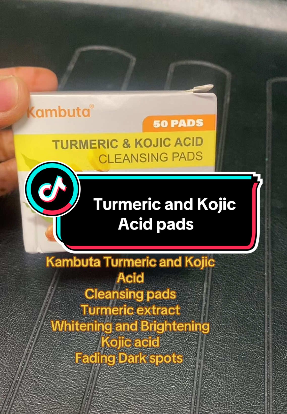 Kambuta Turmeric and Kojic Acid  Cleansing pads Turmeric extract  Whitening and Brightening  Kojic acid  Fading Dark spots! I love how its  feels after and it does help alot so must check it out #viral #fy #foryou #foryourpage #TikTokShop #tiktok #kojicacidpads #turmericpads #skincare #skincareroutine 