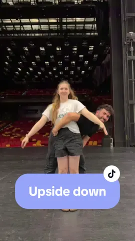When you complete the load out in the quickest time yet. We celebrate 😂 #backstagemagic #upsidedownchallenge 