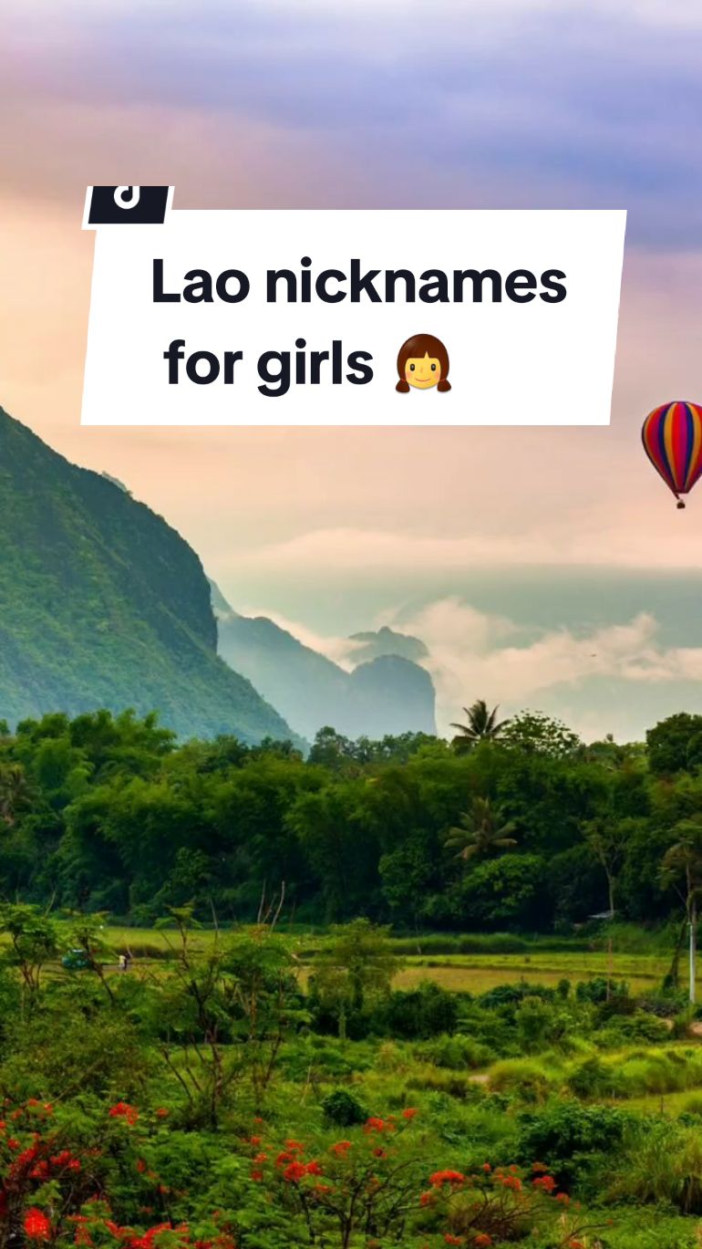 Lao nicknames can be based of your appearance or off of your real name #learnlaowithboy  #laolanguage  #learnlao  #tiktoklaos  #laotiktok  #ພາສາລາວ  #ภาษาลาว 