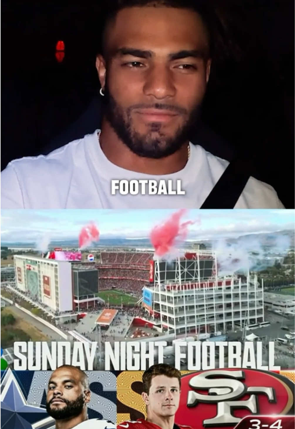 Fred Warner describes the feeling of playing on Sunday Night Football 🙌 #rearview #fredwarner #49ers #cowboys #niners #dallascowboys #nflfootball #nflplayers