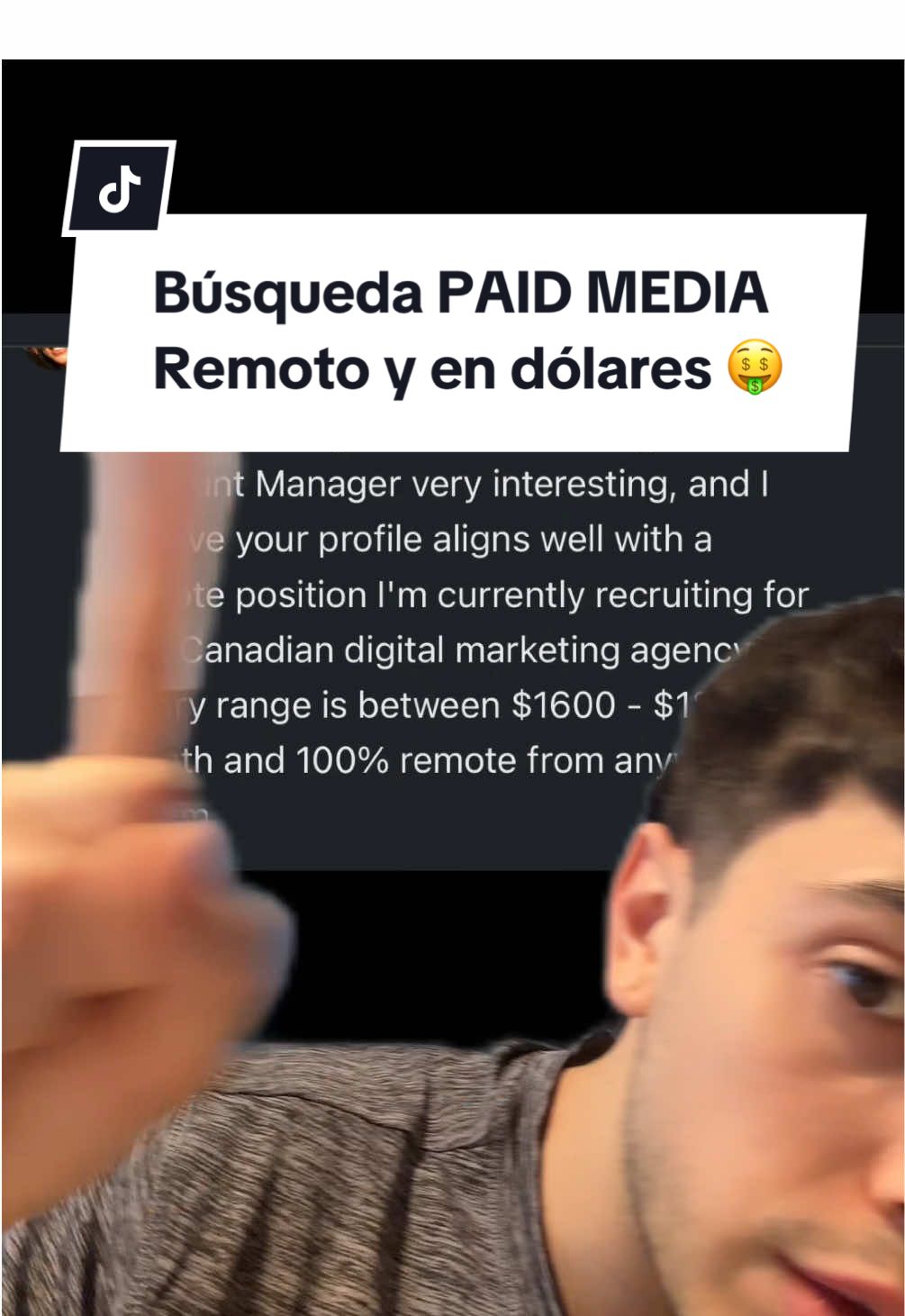 Búsqueda remota de paid media con sueldo en USD 💸 Mandá tu cv a fgdestefano@gmail.com 🫡 #busquedalaboral #trabajoremoto #paidmedia #googleads 
