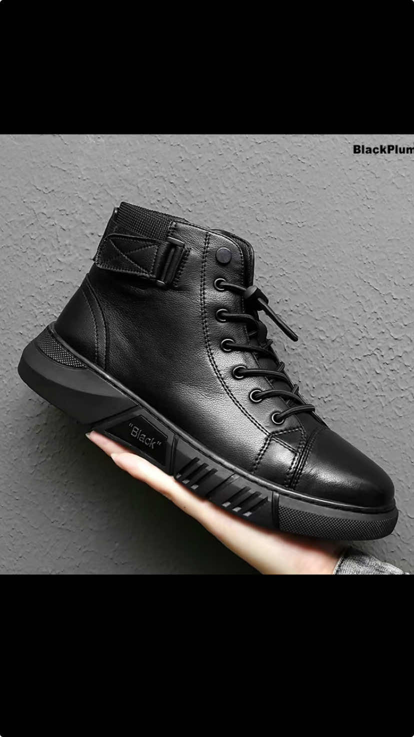 Men’s Sleek Urbanite Leather High-Tops Boots Black Full-Grain Leather with Side Zipper and Adjustable, Boy’s Comfort Walking Shoes Footwear Closed KidsStyle #ComfortableFootwear #BoysFashion #KidsShoes #WalkingShoes #MensFashion #UrbanStyle #StylishBoots #HighTopBoots #LeatherFootwear #LeatherLovers #StreetwearFashion #MensAccessories #BlackBoots #MensBoots 