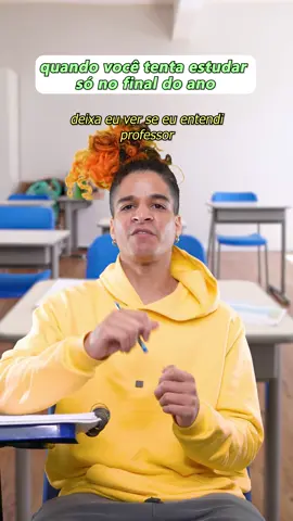 quando você tenta estudar só no final do ano #irmaosnatu 