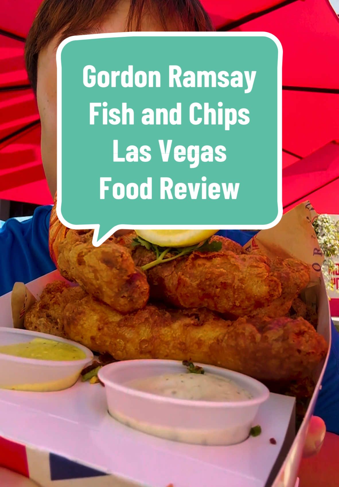 Gordon Ramsay Fish and Chips in Las Vegas for a Food Review! How does it taste? #foodreview #foodcritic #waynedang #vegas #gordonramsay 