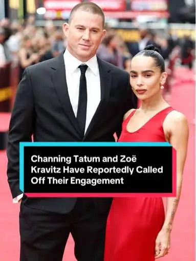 After three years of dating, #ChanningTatum and #ZoëKravitz have called it quits. 💔 The former couple started dating in 2021, went public at the #MetGala, and got engaged in fall of 2023. 