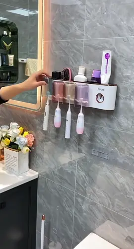 Bộ Nhả Kem Đánh Răng Tự Động Awsei ,giá úp cốc treo bàn trải , kèm cốc và phụ kiện dán tường siêu dính#dogiadungtienich #hot #thinhhanhxuhuong #xuhuong #thinhhanh #lenxuhuong #thinhhanhtiktok #hottrend #xuhuongtiktok 