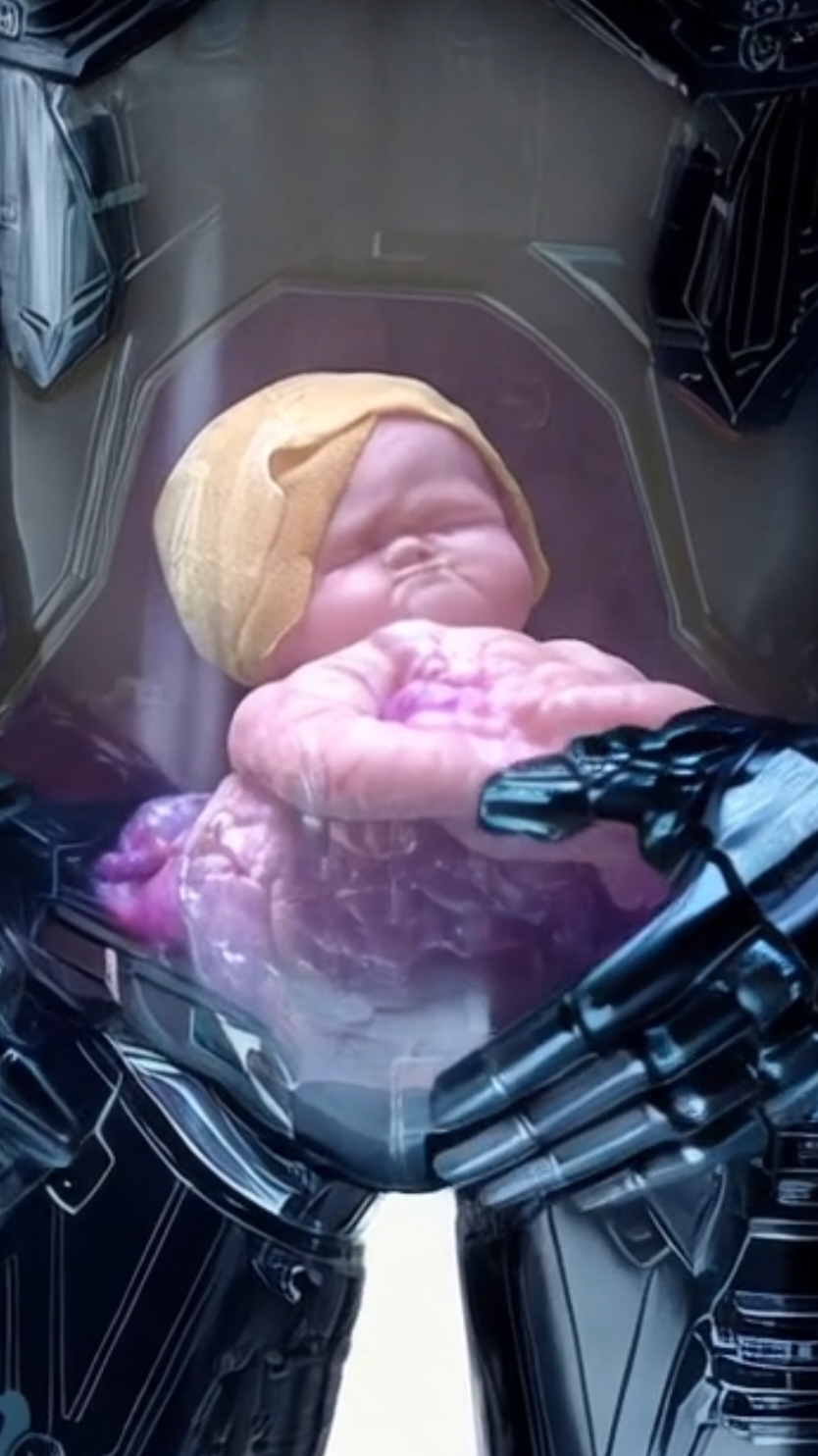 Robots con órganos humanos, mujeres robóticas embarazadas… ¿Quién los creó? ¿Fue solo una creación de la mente humana o hay algo más oscuro detrás? Imagina que la tecnología cruzó un límite que nunca debió cruzar… #Misterio #RobotsHumanos #FicciónORealidad