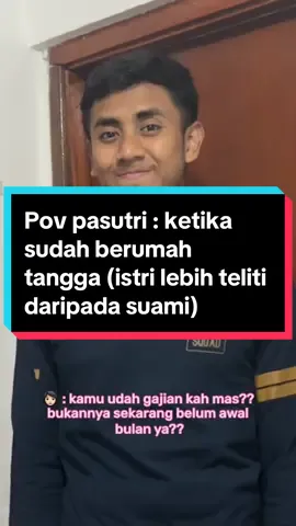 #pov pasutri : ketika istri lebih teliti daripada suami || alur dan drama rumah tangga itu ga pernah ketebak, bahkan yang pernah bersama sebelum menikah pun belum bisa saling mengenal, jadi jangan kaget ketika satu persatu hal hal yang ga pernah kita tahu itu terbuka, jadi turunkan ekspetasi, dan terus belajar saling memahami satu sama lain (based true story orang lain) pembelajaran buat aku juga kedepan😇 #assegafpangestu #act #acting #dombatersedak