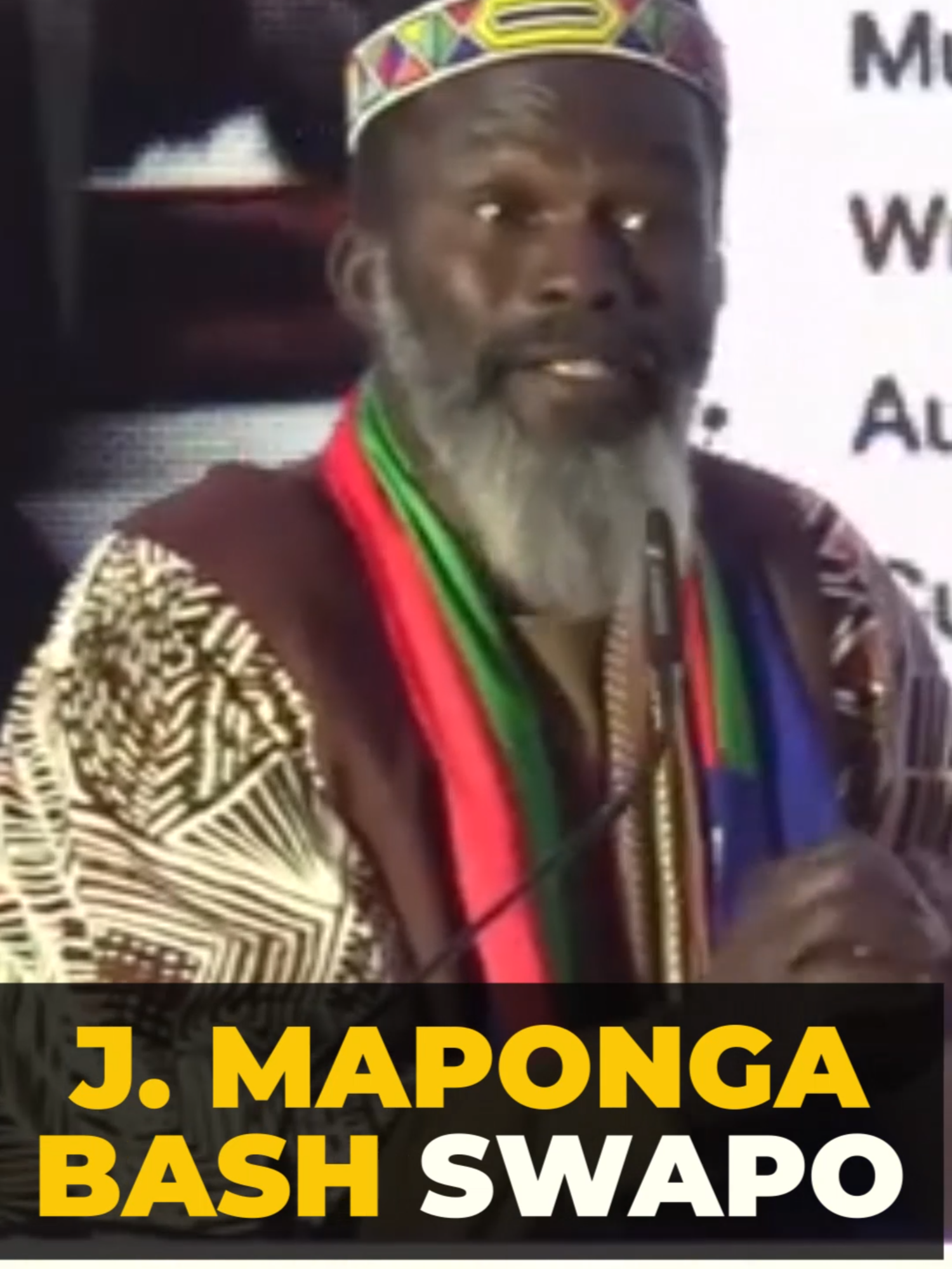 Joshua Maponga Educates Namibians and SWAPO at an Election Rally.