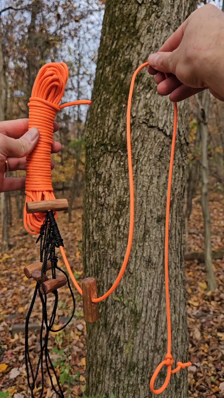 Quick deploy ridgeline for tarp shelters and how I make mine #fyp #camping #survival #bushcraft #Outdoors #selfreliance #outdoorlife