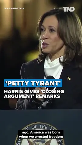 Vice President Kamala Harris likens Donald Trump to a 