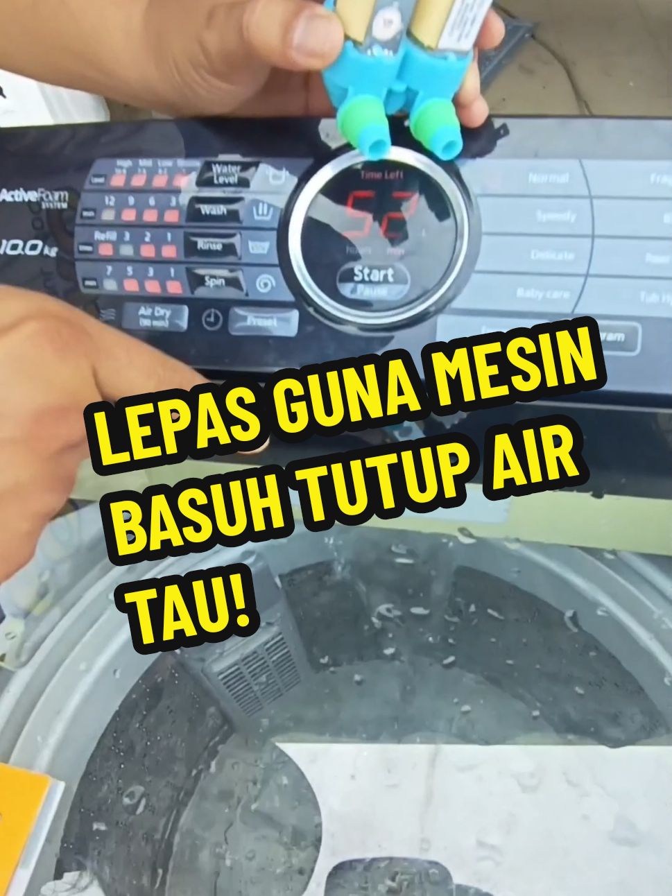 Kenapa mesin basuh air masuk jadi slow? 