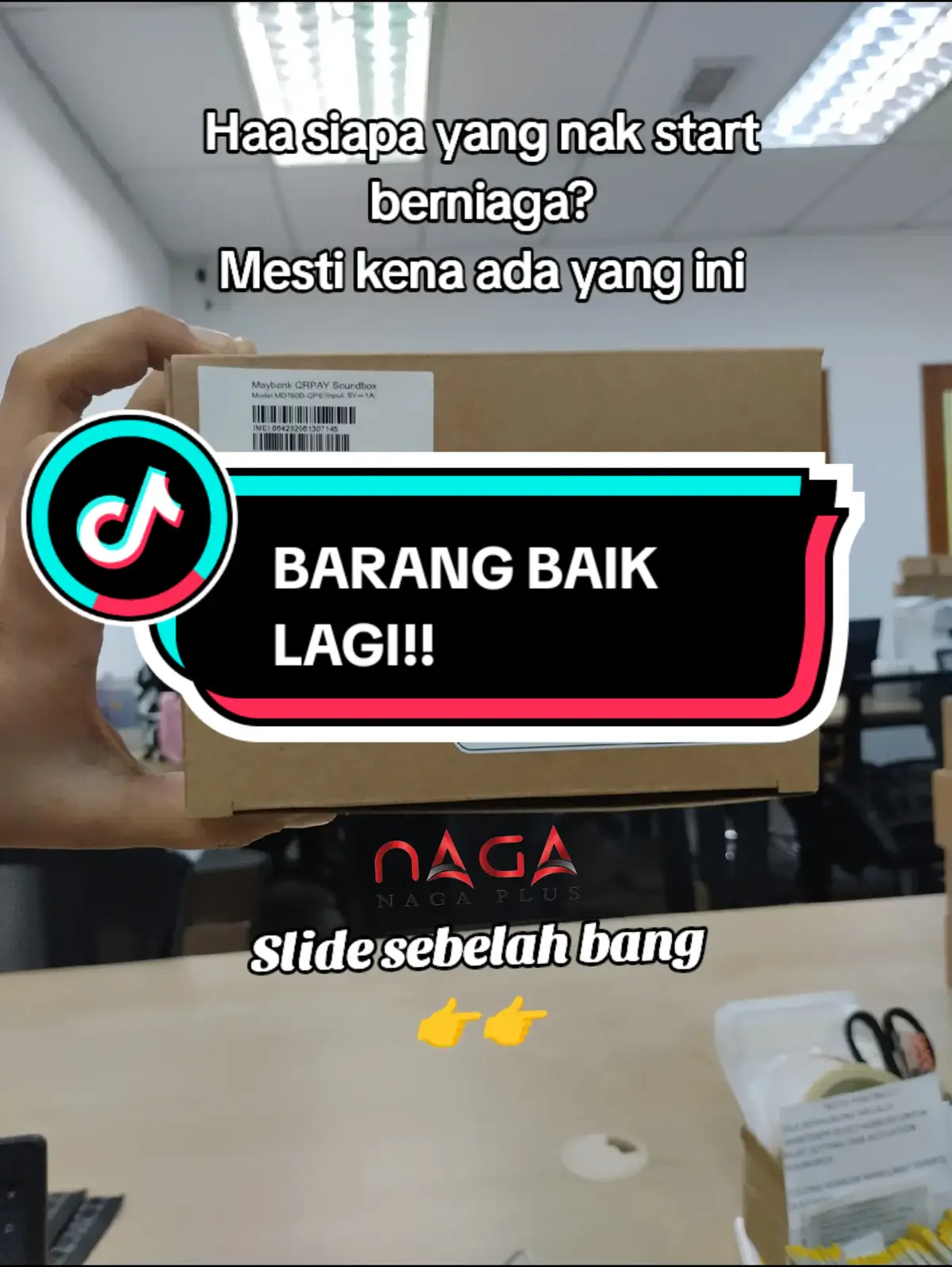 Soundbox paling berguna pada abad tahun 2024 ni #soundbox #maybanksoundbox #nagaplus #qrpay #payment #viralvideo 