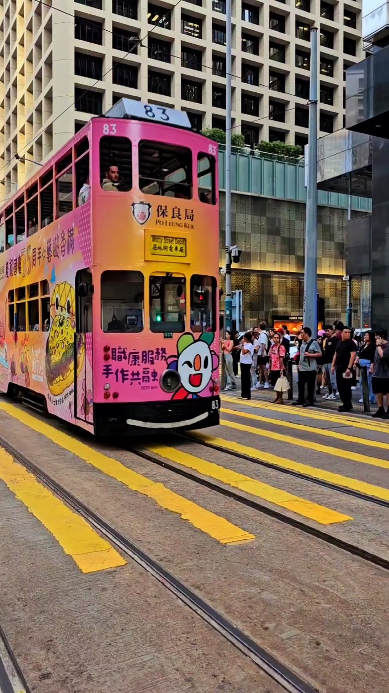 Trams of Hong Kong 🇭🇰  . ding ding 🔔 . . . #hongkong #香港 #dingding #tram #discoverhongkong #travel #traveltiktok #travellife #travelphotography #funtime #funtimes #beautifuldestinations #street #style #streetphotography #city #retro #vibes #asia #asian #explore #explorer #سفر #dinazing  @DiscoverHongKong 