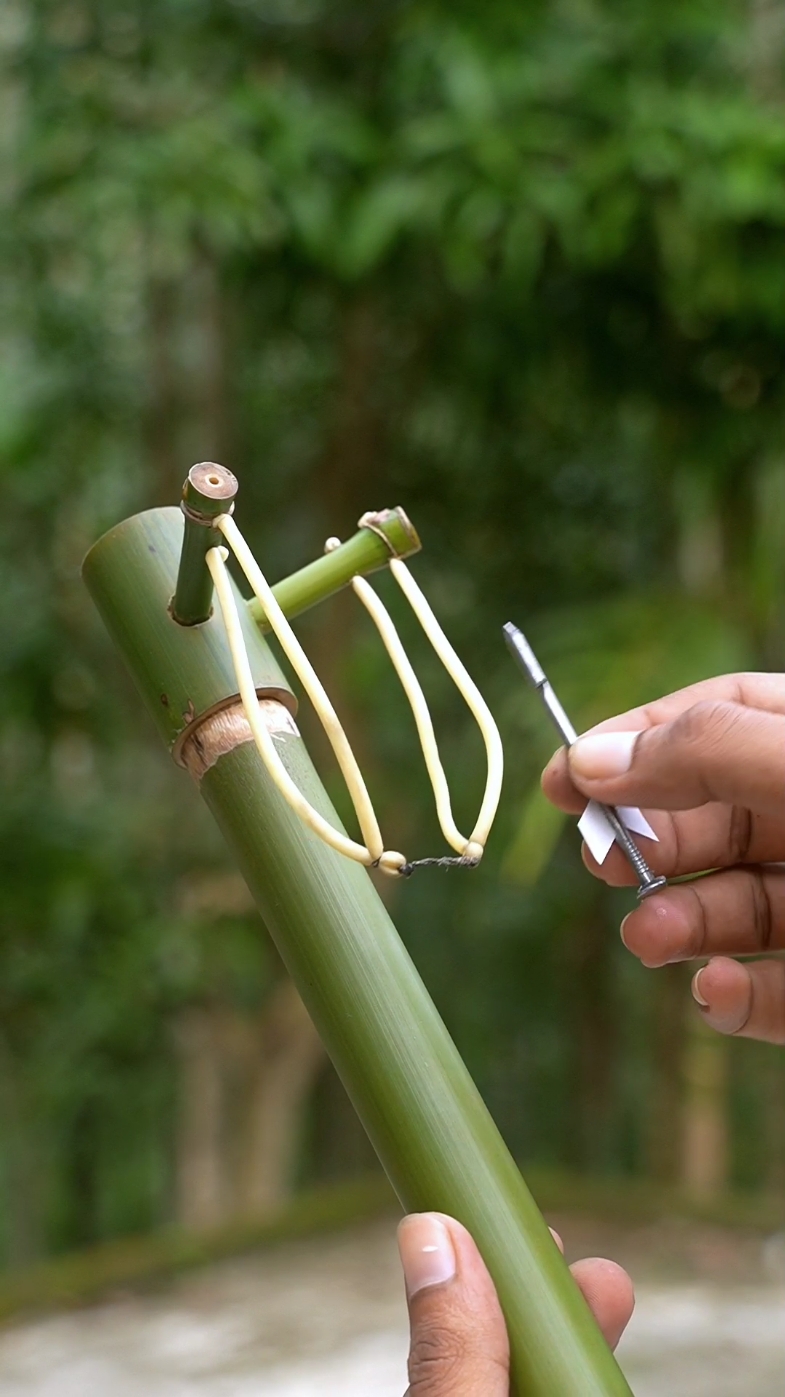 Crazy but amazing bamboo Slingshots #DIY #bamboo 