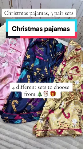 Christmas pajamas, 3 pair sets #Chistmaspajamas #Christmaspajamaset #Christmaspjs #Christmaspajamasets #FallDealsForYou #TikTokShopBlackFriday #TikTokShopCyberMonday #TikTokShopHolidayHaul #FallFinds 