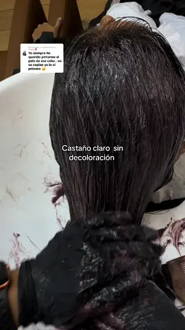 Respuesta a @Anais🥀 #castañohair #castañoclaro #clientefeliz? #coloristas #zheymar #arequipa #viral  