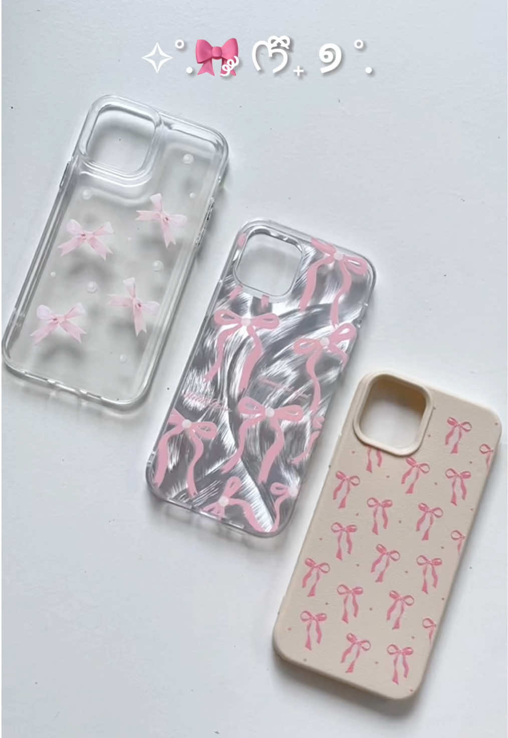 coquette bow iphone cases 🎀 #iphonecase #bowcase #ribboncase #aesthetic #pink #phonecase #treanding #fyp 